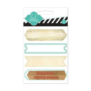 Heidi Swapp Wood Stamp Labels Mint