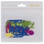 Lemon Lush Glitter Die Cut words/shapes