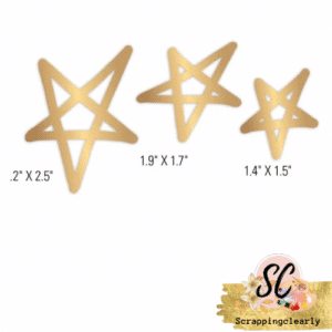Heidi Swapp Oh What Fun - Metal Die Stars 3 pcs