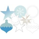 Heidi Swapp Oh What Fun Project Life Silver Foil Transparent Die-Cut Shapes