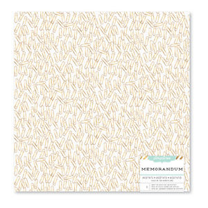 Pink Paislee Paper Clips Gold Foil acetate Paper - Memorandum