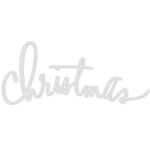 Heidi Swapp Oh What Fun White Glitter Christmas Wall Art