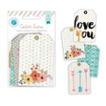 Cedar Lane Metallic Thread Fabric Tags