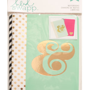 Heidi Swapp Pink and Mint Notebook 3 x 4 inch