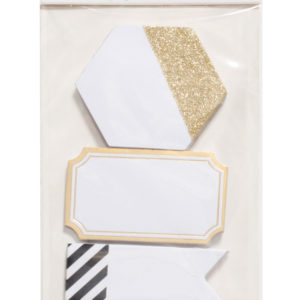 Heidi Swapp Notepads Black and Gold