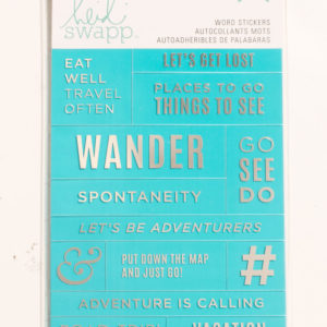 Heidi Swapp Word Jumble - Teal and Silver