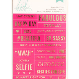 Heidi Swapp Word Jumble - Pink and Gold