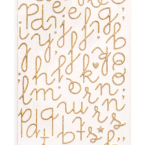Heidi Swapp Puffy Glitter Alpha - Gold