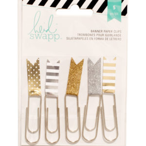 Heidi Swapp Paper Clips - Gold and Silver
