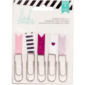 Heidi Swapp Paper Clips - Pink