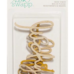 Heidi Swapp Wood Words - Gold &Silver Glitter Lucky