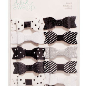 Heidi Swapp Fabric Bows - Black and White