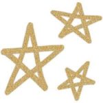 Heidi Swapp Oh What Fun Gold Glitter Stars