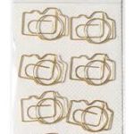 Gold Camera Paper Clips Jumbo