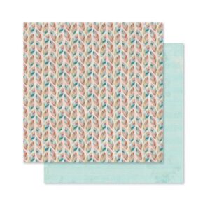 Pink Paislee - Cedar Lane Collection - 12 x 12 Double Sided Paper - 5th Avenue