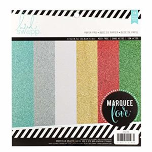 Heidi Swapp Marquee Christmas 8.5 x 8.5 Glitter 18 Sheets