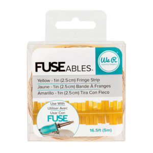 We R Memory Keepers - FUSEables Collection - Ruffle Tape - Yellow