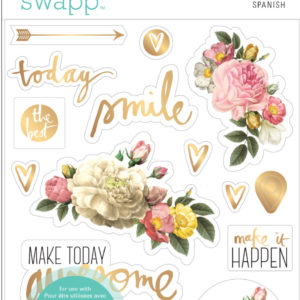 Heidi Swapp Planner 2016 Clear Floral Stickers