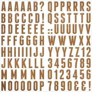 WRMK - Indian Summer Layered Chipboard Alphabet