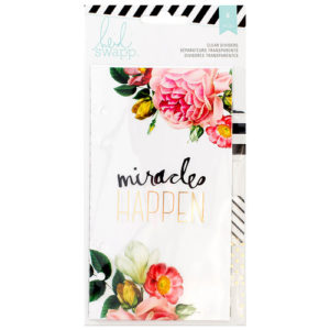 Heidi Swapp Memory Planner Personal Planner - Dividers Gold Foil Clear