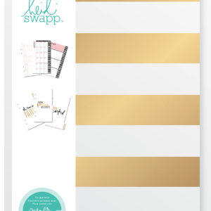 Heidi Swapp Personal Size Memory Planner Gold Striped