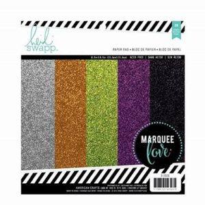 Marquee Halloween 8.5" x 8.5" Glitter Paper Pad