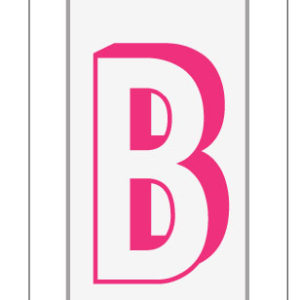 Heidi Swapp Lightbox Alphabets Pink on White