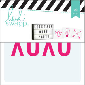 Heidi Swapp Lightbox Pink Icons Inserts
