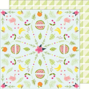 Dear Lizzy - Happy Place 12 x 12 Pattern Paper Tropical Tango