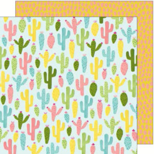 Dear Lizzy - Happy Place 12 x 12 Pattern Paper Cactus Cooler