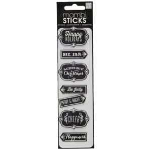 Mambi Sticks Christmas Chipboard Stickers