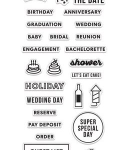 Hero Arts - Kelly Purkey Collection - Clear Acrylic Stamps - Occasion Planner