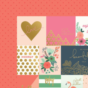 My Mind's Eye - On Trend 2 Collection - 12 x 12 Double Sided Paper with Foil Accents - Little Things