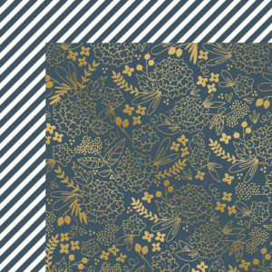 My Mind's Eye - On Trend 2 Collection - 12 x 12 Double Sided Paper with Foil Accents - Elegant