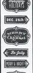 Mambi Sticks Christmas Chipboard Stickers