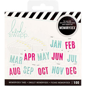 Heidi Swapp - Memorydex Calendar File Cards and Tabbed Dividers