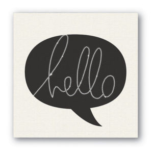 Heidi Swapp - Marquee Love Collection - Canvas - Fiberoptic - Hello