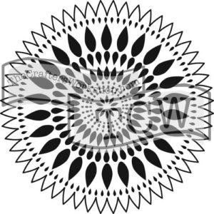 The Crafters Workshop - 12 x 12 Templates - Zinnia