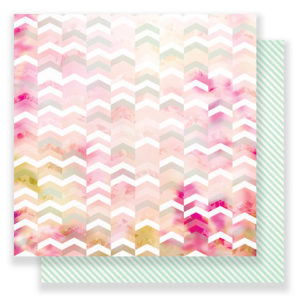 Pink Paislee - C'est La Vie Collection - 12 x 12 Double Sided Paper - Paper 11