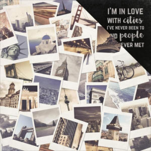 Kaisercraft - Just Landed Collection - 12 x 12 Double Sided Paper - Polaroids