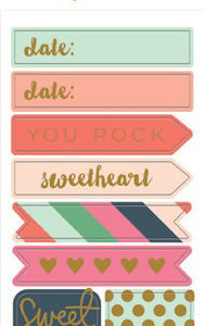 My Minds Eye - On Trend 2 Collection - Cardstock Stickers - Alphabet and Word