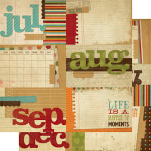 Memory Works - Simple Stories - Year-o-graphy Collection - 12 x 12 Double Sided Paper - Journaling Card Elements 2