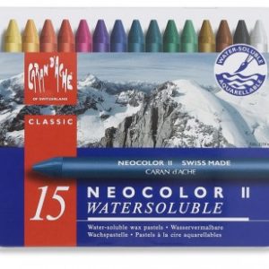 Caron d'arche Neocolor II - Water-soluble Wax Pastels - 15 pack