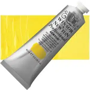 Winsor and Newton Professional Acrylic - Azo Yellow Medium Series 2 60ml