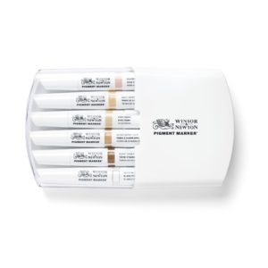 Winsor & Newton Pigment Marker 6 Set - Skin Tones