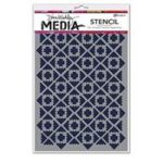 Dina Wakley Media Stencil - Almost Ikat