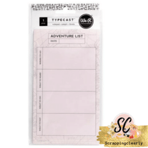 We R Memory Keepers Typecast - Adventure Notebook