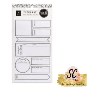 We R Memory Keepers Typecast - Large Labels