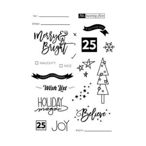 Fancy Pants Designs - Merry and Bright Collection - Christmas - Clear Acrylic Stamps