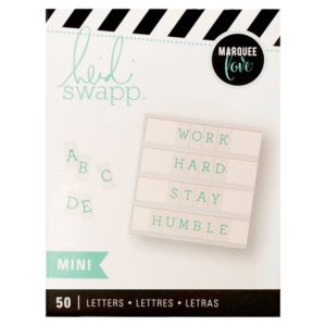 Heidi Swapp MINI LIGHTBOX ALPHABET TEAL